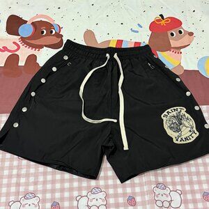 Saint Vanity Black Nylon Shorts
